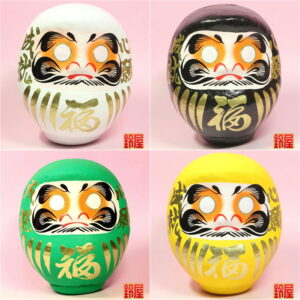 神棚に飾る高崎だるま：高さ15cm・2