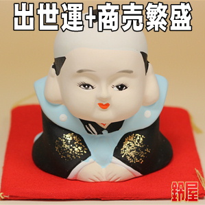 キャリア運の神棚の開運グッズである福助人形の置物を販売
