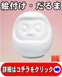 手作りの神棚の開運グッズである絵付けキットのだるま