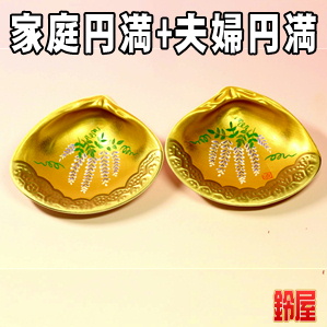 家内安全の神棚の開運グッズである藤の絵柄の貝合わせを販売